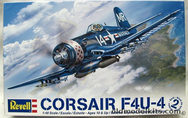 Revell 1/48 Chance Vought F4U-4 Corsair - US Marines VMA-332 USS Bairoko (CVE115) Korea July 1953 / VMF-214 'Black Sheep' Squadron USS Sicily (CVE118) Korea 1951 - (F4U4), 85-5248 plastic model kit